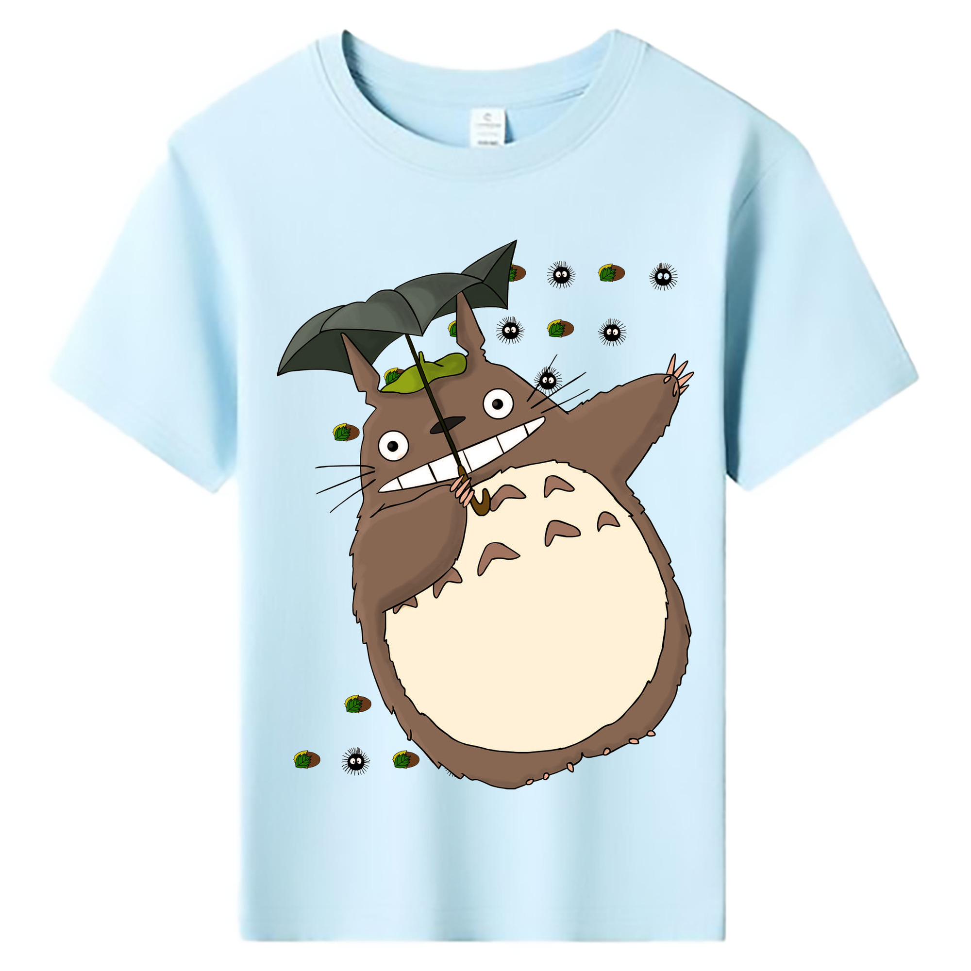 （画像用） となりのトトロ 草壁メイ 草壁サツキ My Neighbor Totoro Satsuki Kusakabe Mei Kusakabe 綿100％キッズTシャツ（フロントプリント）